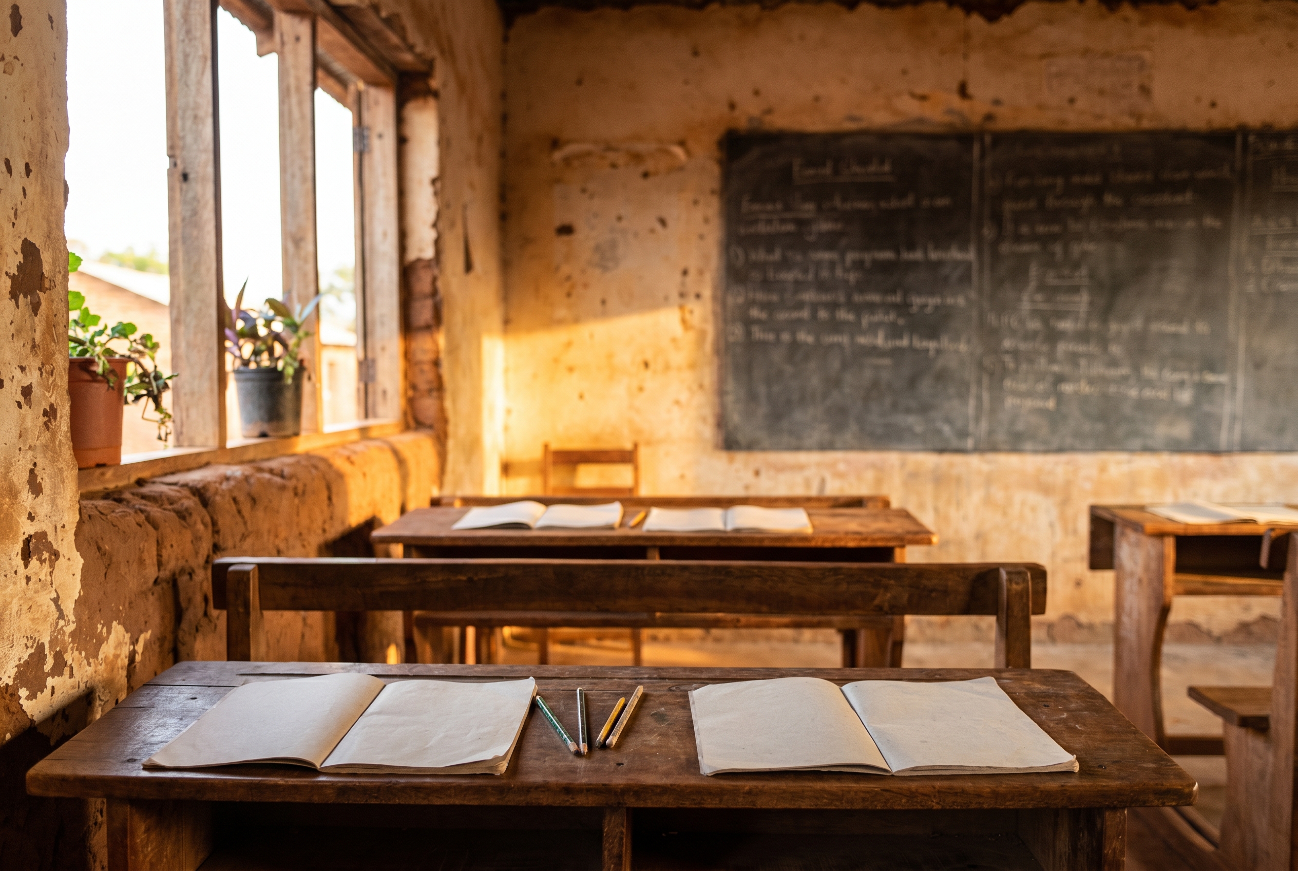 A bright, sunlit learning environment